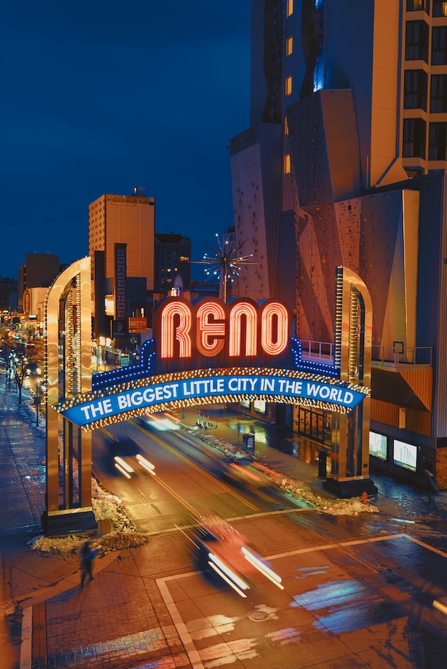 Nevada: Home to the biggest little city in the world, Reno. 