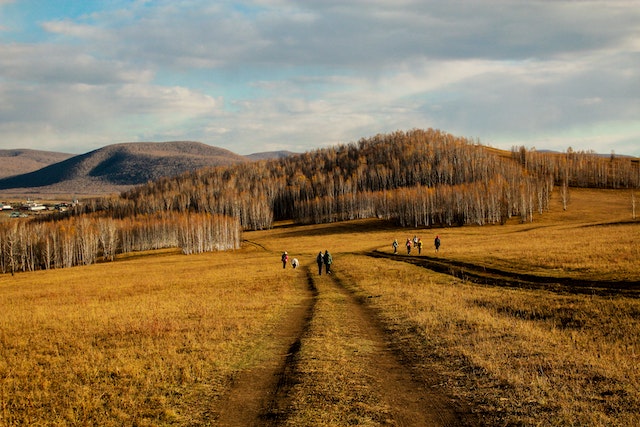 The vast grasslands of Hulunbuir, China. 